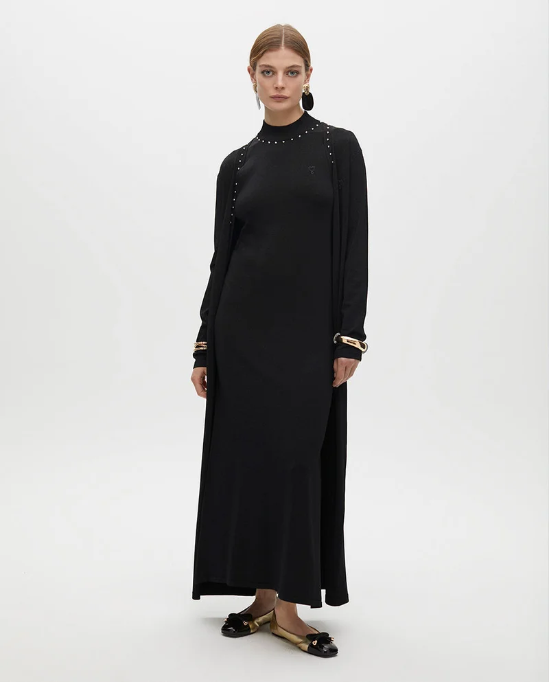 لولا كساديمونت Long Lurex Knit Cardigan